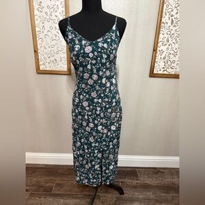 Wallflower Green Floral Midi Dress
